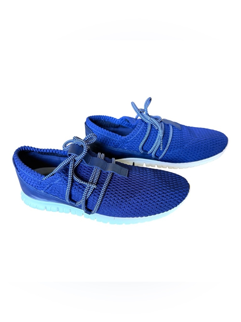 Cole Haan ZerøGrand Blue Knit Sneakers Lightweight Comfort Walking Shoes 6.5 - Picture 9 of 16